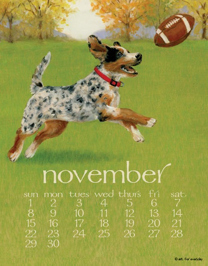 2026 Dog Days Poster Calendar 11 X 14