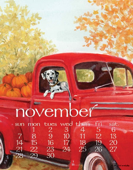 2027 Dog Days Calendar 5X7"