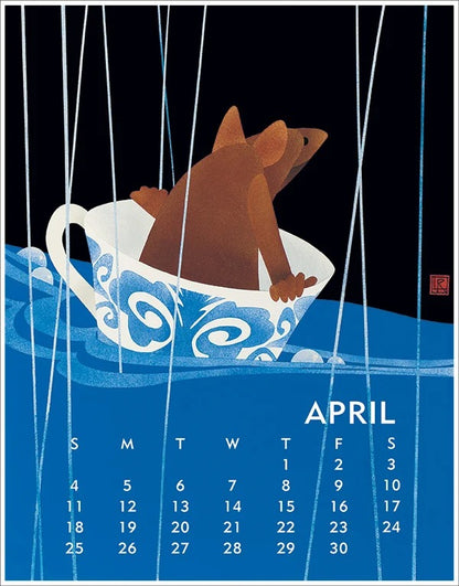 2027 Linnea Desktop Calendar
