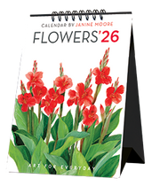 2026 Flower Spiral Desk 5X7 Inch Calendar