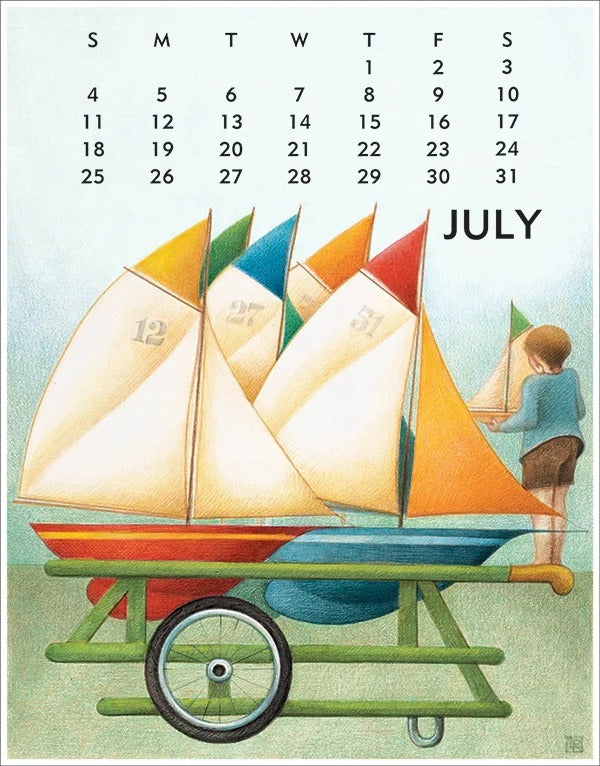 2027 Linnea Desktop Calendar