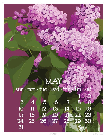 2026 Abacus Calendar 5 X 7 Flip