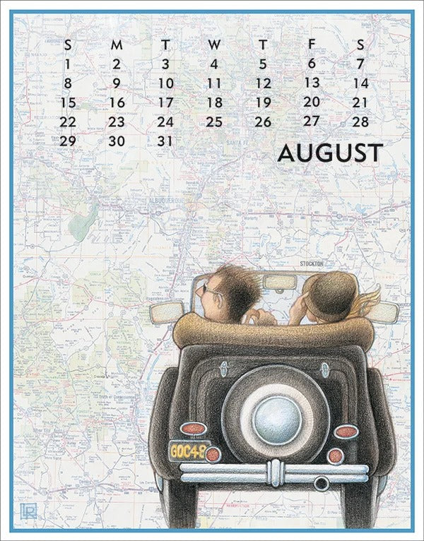2027 Linnea Desktop Calendar