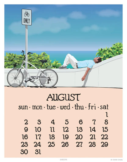 2026 Abacus Calendar 5 X 7