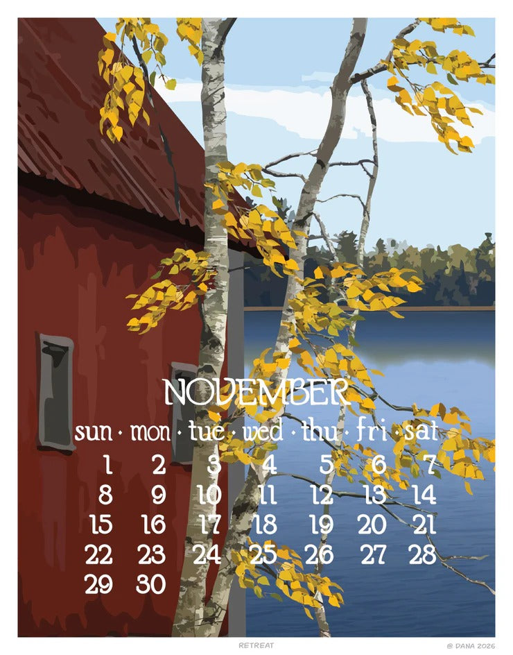 2026 Abacus Calendar 5 X 7 Flip