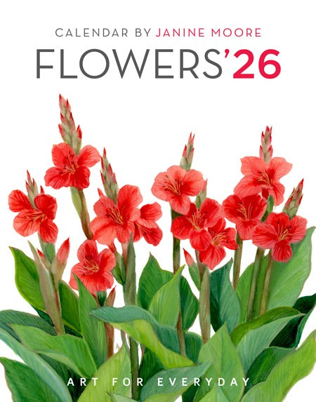 2026 Flowers Calendar 5 X 7