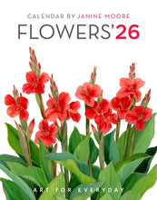 Load image into Gallery viewer, 2025 Flowers Calendar 5 X 7