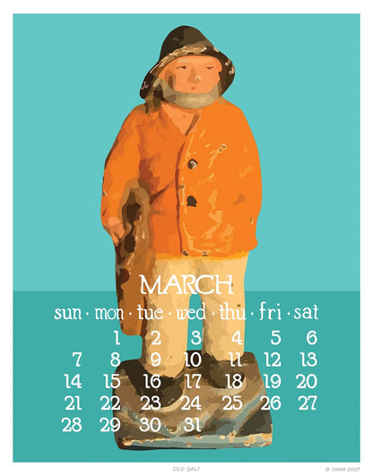 2027 Abacus Calendar 11 X 14