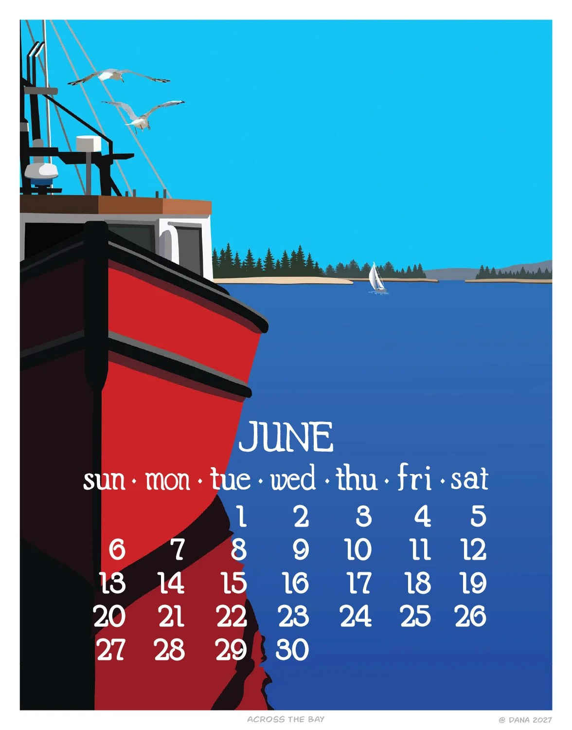 2027 Abacus Calendar 11 X 14