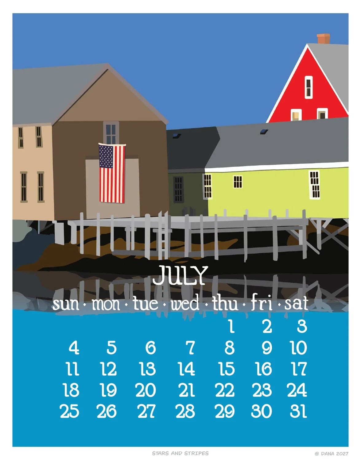 2027 Abacus Calendar 11 X 14