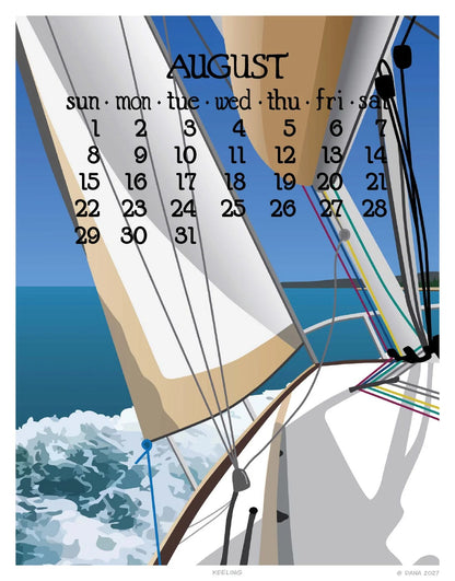 2027 Abacus Calendar 5 X 7