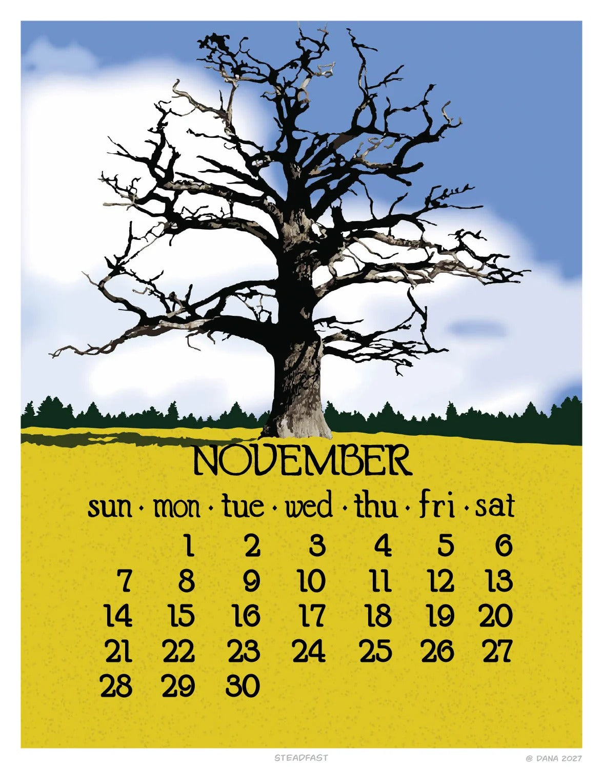 2027 Abacus Calendar 5 X 7