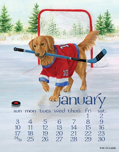 2027 Dog Days Spiral 5X7 Inch Calendar