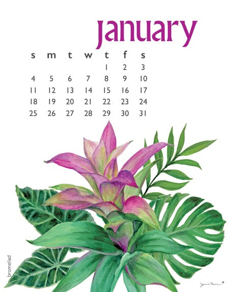 2026 Flowers Calendar 5 X 7
