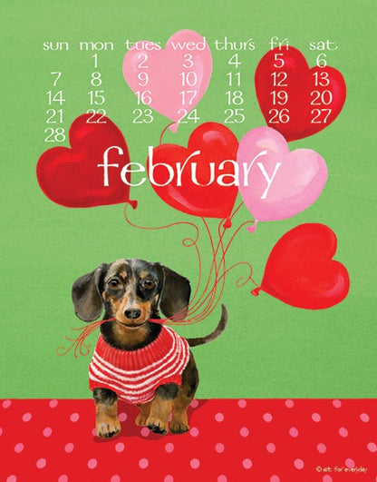 2027 Dog Days Calendar 5X7"