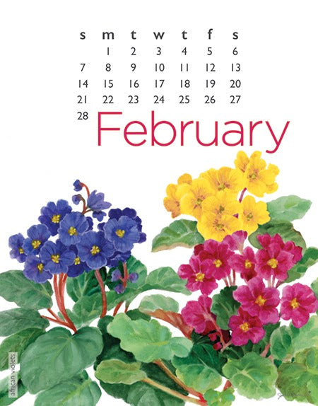 2027 Flower Spiral Desk 5X7 Inch Calendar