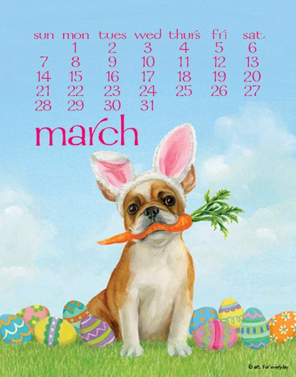 2027 Dog Days Calendar 5X7"