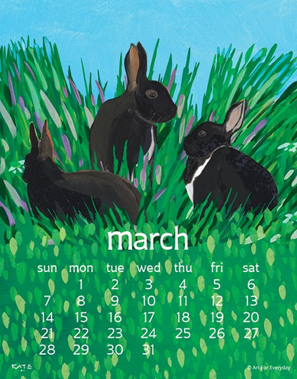 2027 Kate Libby Calendar Spiral Bound 5 X 7