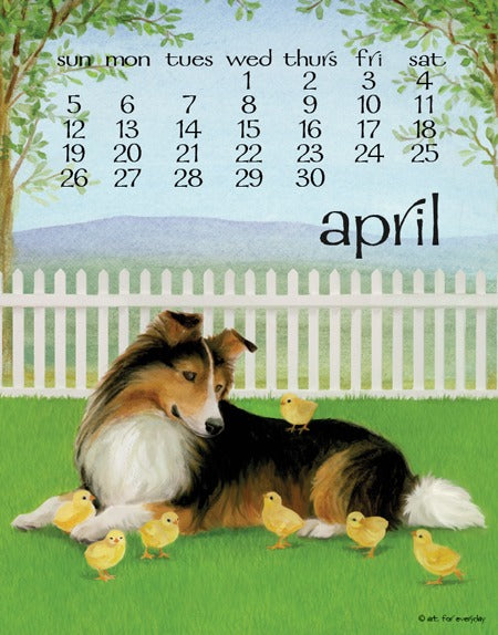 2026 Dog Days Poster Calendar 11 X 14