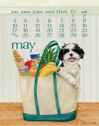2026 Dog Days Poster Calendar 11 X 14