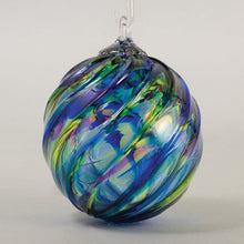 Load image into Gallery viewer, Blue Mosaic Twist Ornament