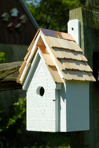 Bluebird Manor Birdhouse White