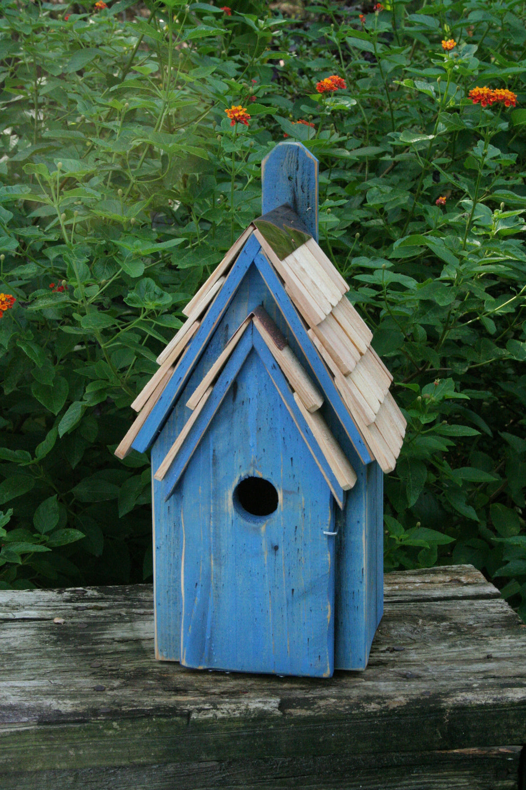 Bluebird Manor Birdhouse Blue