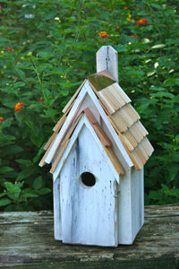 Bluebird Manor Birdhouse ANTIQUE WHITE