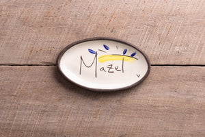 "Mazel" Mini Oval Tray