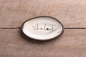 "Shalom" Mini Oval Tray