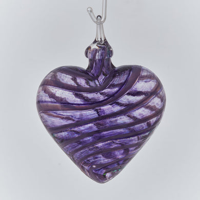 Purple Jasmine Heart Ornament