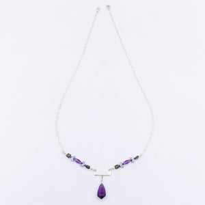 Amethyst Pendant Necklace