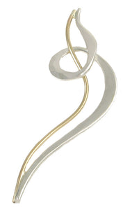 Tropical Storm Mixed Metal Pin