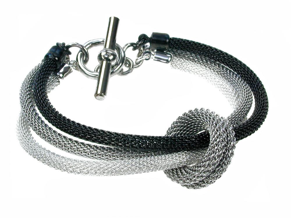 3-Strand Mesh Bracelet with Removable Ring
