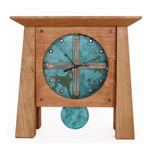 Load image into Gallery viewer, Prairie Mantel Deluxe Clock - Cherry &amp; Copper