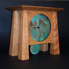 Load image into Gallery viewer, Prairie Mantel Deluxe Clock - Cherry &amp; Copper