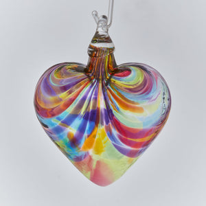 Rainbow Heart Ornament