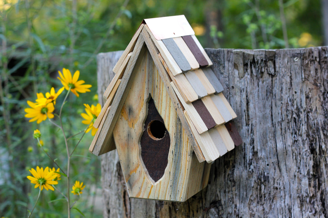 Natural Vintage Wren Birdhouse