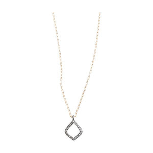 Arabesque Pave Set Diamond Pendent Necklace