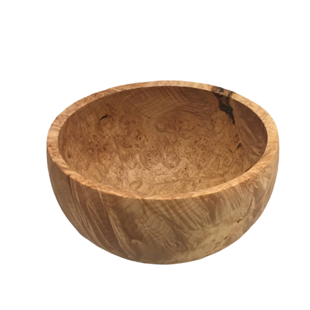 Big Leaf Maple Burl Bowl 5 3/4 X 10 1/4