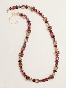 Burgandy Crystal Necklace