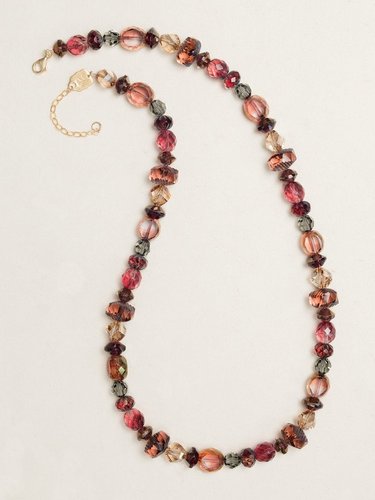 Burgandy Crystal Necklace