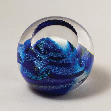 Celestial Paperweight, Blue Planet