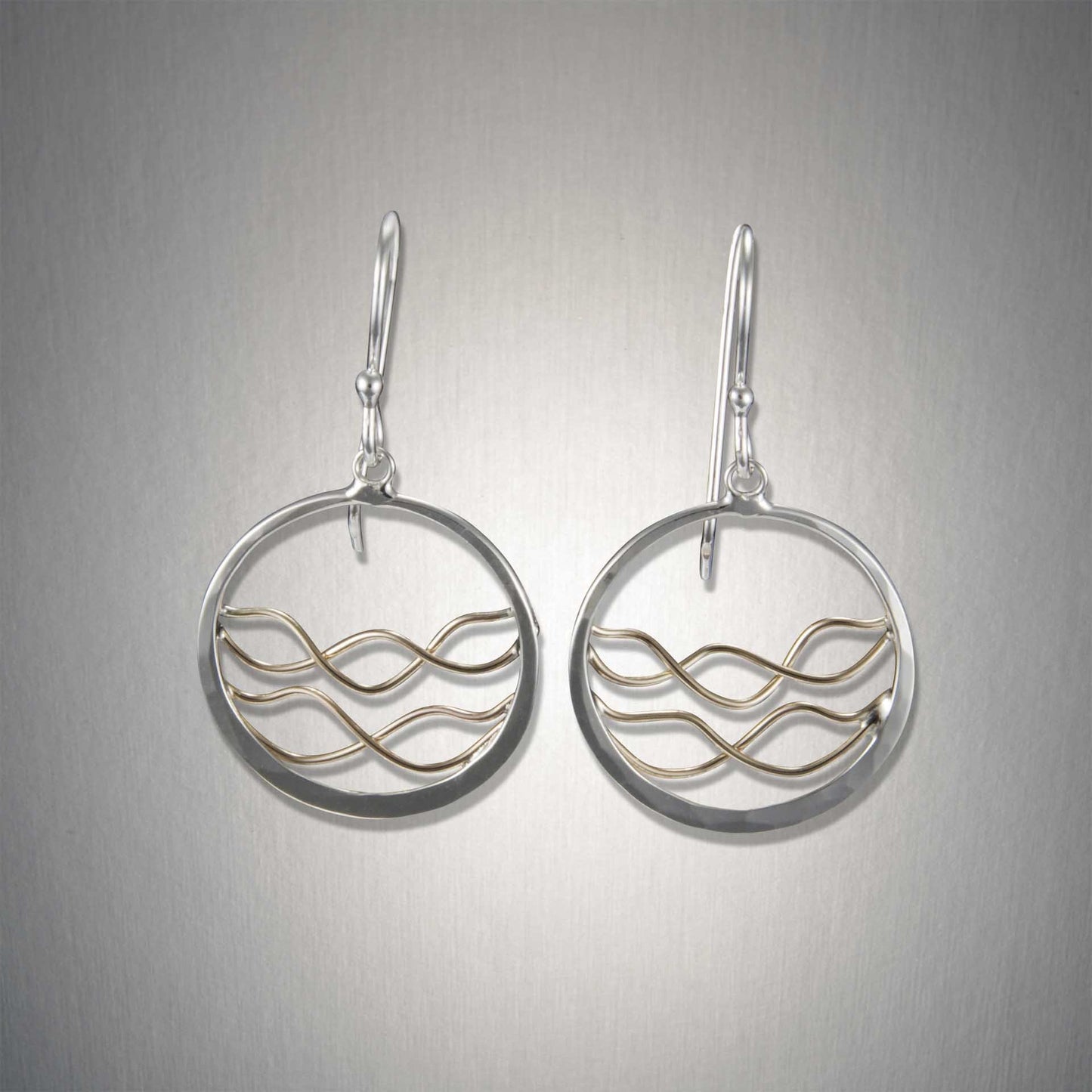 Earth's Tides - Mixed Metal Earrings