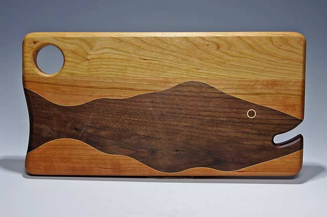 Trout or Salmon Board Light Background