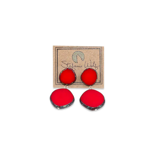 Color Pop, Circle Duo on Post Red