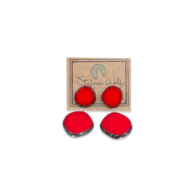 Color Pop, Circle Duo on Post Red