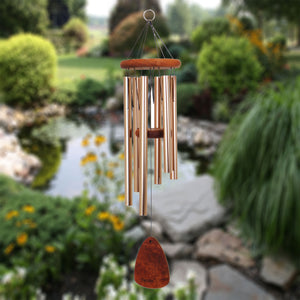 Bronze and Redwood Windchimes 24"