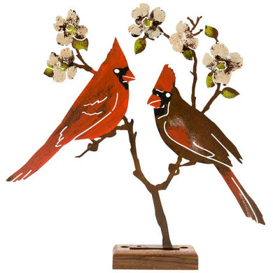Cardinals On Dogwood Silhouette