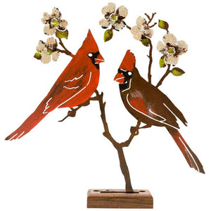 Cardinals On Dogwood Silhouette